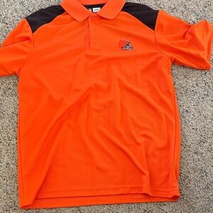 Team Apparel Vibrant Orange and Black Polo Shirt